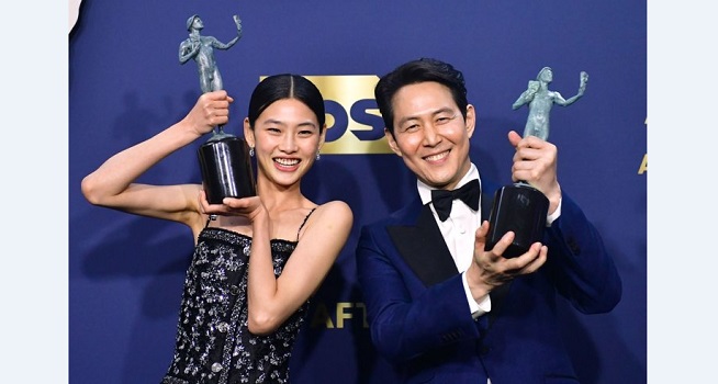 Aktor Squid Game Ukir Sejarah di SAG Awards 